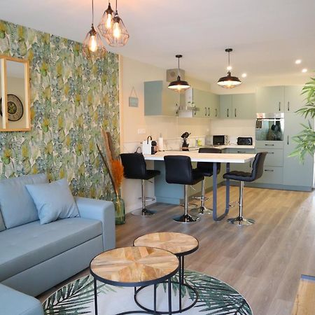 Appartement 1 Chambre Ambiance Tropicale - Centre De Bourbourg, Terrasse Privee ภายนอก รูปภาพ