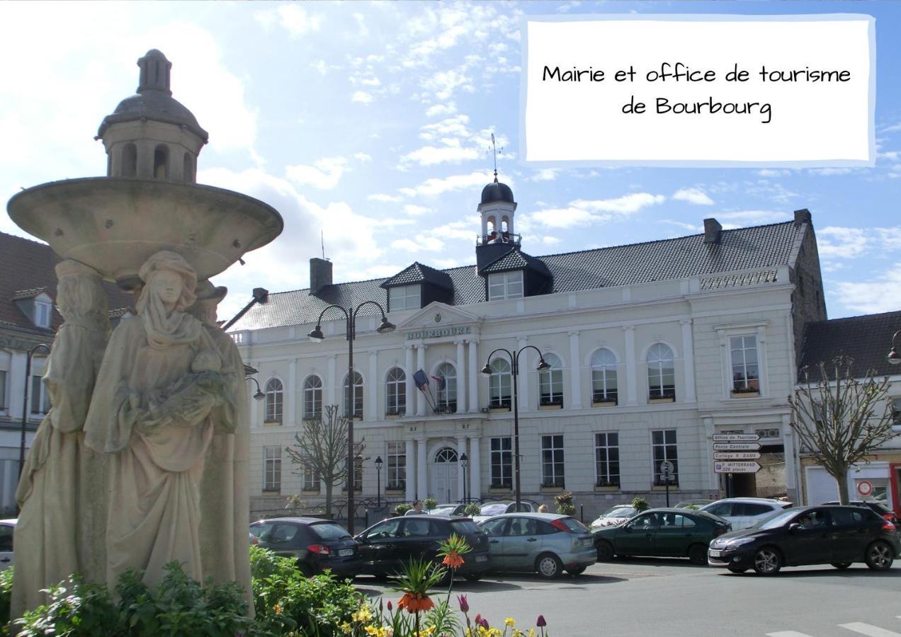 Appartement 1 Chambre Ambiance Tropicale - Centre De Bourbourg, Terrasse Privee ภายนอก รูปภาพ